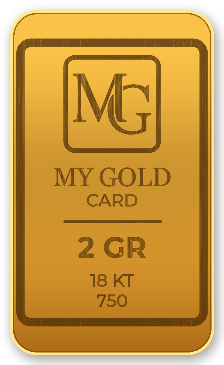 2 grammos My Gold Card aranylapka