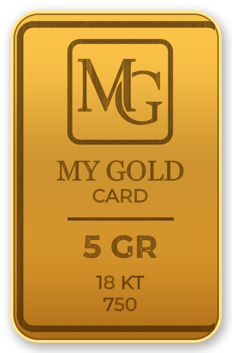 5 grammos My Gold Card aranylapka
